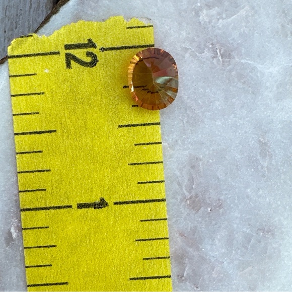 2.44 Cts Natural Mystic Quartz 10X8mm Oval Concave Cut Brazil - Picture 8 of 17